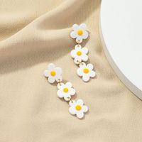Acrylic Flower Fashion Long Earrings One Pair Wholesale Jewelry Nihaojewelry main image 3
