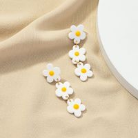 Acrylic Flower Fashion Long Earrings One Pair Wholesale Jewelry Nihaojewelry main image 4
