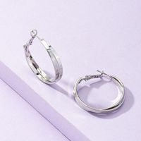 Metal Twist Hoop Fashion Earrings One Pair Wholesale Jewelry Nihaojewelry main image 1