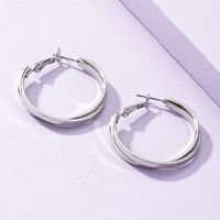 Metal Twist Hoop Fashion Earrings One Pair Wholesale Jewelry Nihaojewelry main image 3