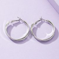 Metal Twist Hoop Fashion Earrings One Pair Wholesale Jewelry Nihaojewelry main image 4