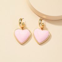 European And American Popular New Accessories Wholesale 1 Pair Exaggerated Peach Heart Earrings Fashion Earrings Qingdao Jewelry main image 4