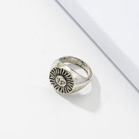 Simple Retro Sunflower Geometric Ring Wholesale Nihaojewelry main image 3