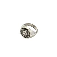 Simple Retro Sunflower Geometric Ring Wholesale Nihaojewelry main image 6