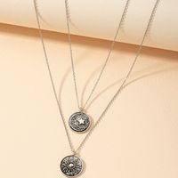 Thick Chain Sun Moon Star Pendant Necklace Set Wholesale Nihaojewelry main image 4