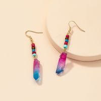 Simple Fashion 1 Pairs Crystal Earrings Colorful Pearl Crystal European And American Earrings main image 3