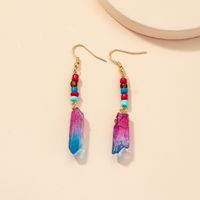 Simple Fashion 1 Pairs Crystal Earrings Colorful Pearl Crystal European And American Earrings main image 5