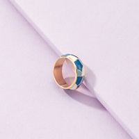 Fashion Vintage Oil Drip Contrast Color Ring Wholesale Nihaojewelry main image 2