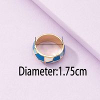 Fashion Vintage Oil Drip Contrast Color Ring Wholesale Nihaojewelry main image 3