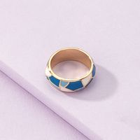 Fashion Vintage Oil Drip Contrast Color Ring Wholesale Nihaojewelry main image 5
