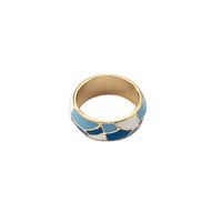 Fashion Vintage Oil Drip Contrast Color Ring Wholesale Nihaojewelry main image 6