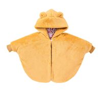 Fashion Children's Thick Plush Solid Color Zipper Cloak Wholesale Nihaojewelry sku image 11