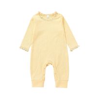 Autumn 2021 Baby Fashion Long Sleeve Rompers Jumpsuit Baby Sunken Stripe Romper Going Out Rompers In Stock Wholesale sku image 5