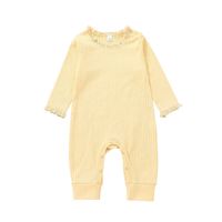 Autumn 2021 Baby Fashion Long Sleeve Rompers Jumpsuit Baby Sunken Stripe Romper Going Out Rompers In Stock Wholesale sku image 6