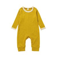 Autumn 2021 Baby Fashion Long Sleeve Rompers Jumpsuit Baby Sunken Stripe Romper Going Out Rompers In Stock Wholesale sku image 13