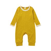 Autumn 2021 Baby Fashion Long Sleeve Rompers Jumpsuit Baby Sunken Stripe Romper Going Out Rompers In Stock Wholesale sku image 14