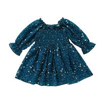 Mode Kontrast Farbe Sterndruck Baby Körper Langarmkleid Großhandel Nihaojewelry sku image 3
