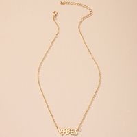 Fashion Letter Pendant Necklace Wholesale Nihaojewelry sku image 1