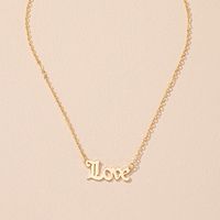 Fashion Letter Pendant Necklace Wholesale Nihaojewelry sku image 2
