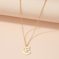 Retro 26 English Letter Pendant Necklace Wholesale Nihaojewelry sku image 5