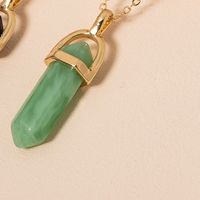 Einfache Bunte Sechseckige Säule Anhänger Halskette Großhandel Nihaojewelry sku image 1