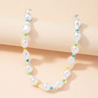Heart-shaped Pearl Flower Shell Beaded Multicolor Necklace Wholesale Nihaojewelry sku image 5