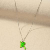 European And American Fashion New Accessories Wholesale 1 Drip Glazed Frog Necklace Europe And America Cross Border Mother's Day Necklace sku image 1