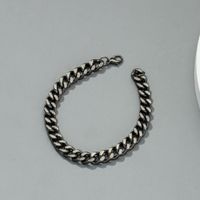Simple Metal Thick Chain Bracelet Wholesale Nihaojewelry sku image 1