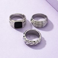 European And American Popular New Accessories Batch 3 Metal Ring Set Qingdao Jewelry Factory sku image 2