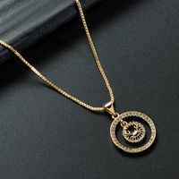 Crab Bird Pendant Copper Inlaid Zircon Necklace Wholesale Nihaojewelry sku image 1