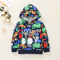 Children's Fashion Cartoon Printing Hooded Letters Sweater Wholesale Nihaojewelry main image 3