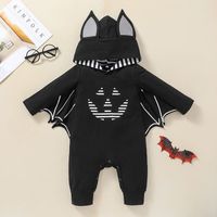 New Children's Clothing Halloween Baby Long Sleeved Romper 2021 Autumn Cartoon Bat Shape Long Sleeve Jumpsuit main image 1