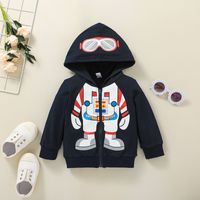 Veste À Glissière Pour Manteau De Dessin Animé À Capuchon Pour Enfants Occasionnels En Gros Nihaojewelry main image 2