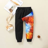 Casual Children English Letter Printing Round Neck Top Trousers Two-piece Wholesale Nihaojewelry main image 5