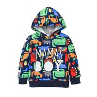 Children's Fashion Cartoon Printing Hooded Letters Sweater Wholesale Nihaojewelry sku image 1