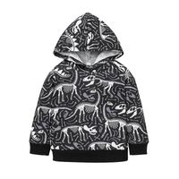 Children's Fashion Cartoon Printing Hooded Letters Sweater Wholesale Nihaojewelry sku image 9