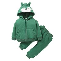 2021 Children's Clothing Long-sleeve Suit New Korean Style Children Cartoon Coat Trousers Two-piece Set sku image 4