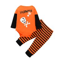 New Kids' Rompers Suit 20.21 Million Halloween Baby Funny Jumpsuit Trousers 2-piece Set Foreign Trade Children's Wear sku image 1