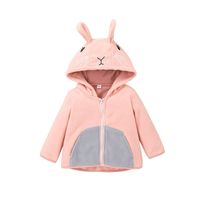 Cartoon Kapuzenoberteil Baby Reißverschluss Kaninchenjacke Großhandel Nihaojewelry sku image 3