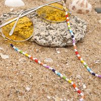 Ethnic Style Color Rice Bead Stitching Glasses Chain Wholesale Nihaojewelry sku image 1