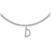 26 Englische Buchstaben Diamant Anhänger Halskette Großhandel Nihao Schmuck sku image 8