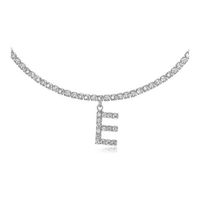 26 English Letter Diamond Pendant Necklace Wholesale Nihaojewelry sku image 10