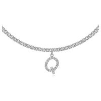 26 English Letter Diamond Pendant Necklace Wholesale Nihaojewelry sku image 34