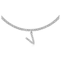 26 Englische Buchstaben Diamant Anhänger Halskette Großhandel Nihao Schmuck sku image 44