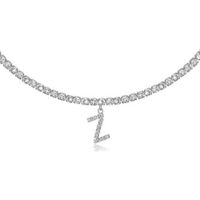 26 English Letter Diamond Pendant Necklace Wholesale Nihaojewelry sku image 52