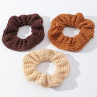 New Lamb Woven Solid Color Hair Scrunchies Wholesale Nihaojewelry main image 3