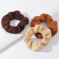 New Lamb Woven Solid Color Hair Scrunchies Wholesale Nihaojewelry main image 5