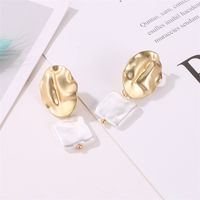 Boucles D&#39;oreilles En Perles Rondes Irrégulières En Métal De Mode Coréenne En Gros Nihaojewelry main image 4