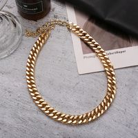 Punk Style Thick Chain Gold-plated Alloy Necklace Wholesale Nihaojewelry main image 5