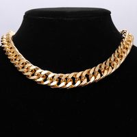 Punk Style Thick Chain Gold-plated Alloy Necklace Wholesale Nihaojewelry main image 4